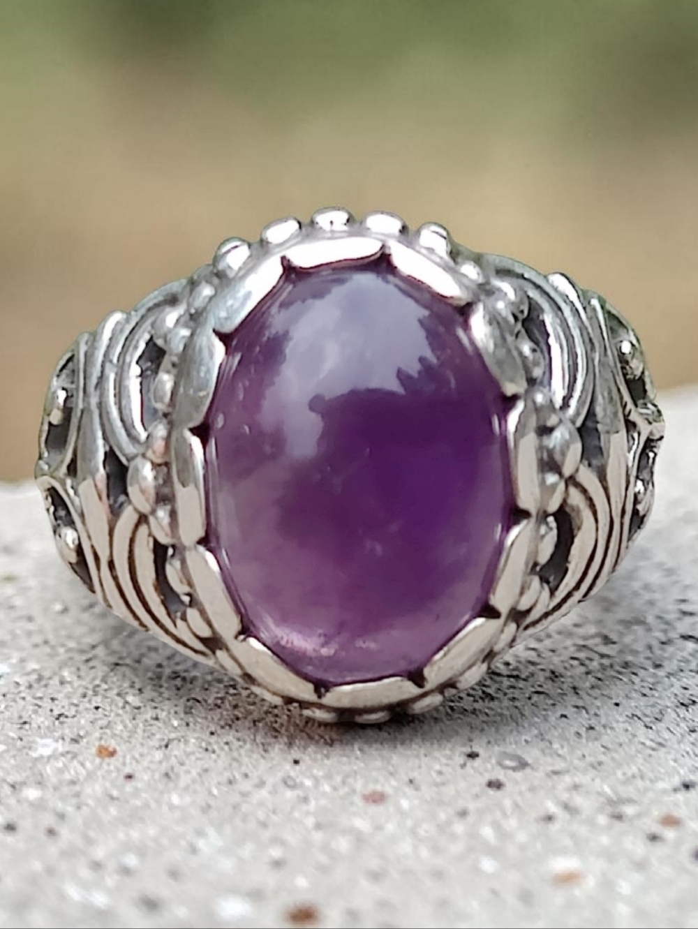 Carolyn Pollack Sterling Silver Amethyst Ring